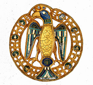 Große Mainzer Adlerfibel. Foto: © GDKE, Landesmuseum Mainz (Ursula Rudischer)