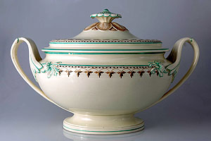 Die weltweit älteste Wedgwood-Terrine ist ab 2. April im Museum Zeughaus zu bewundern. © rem, Foto: Rebecca Kind