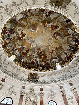 Deckengemälde im Kuppelsaal. Foto: kulturer.be