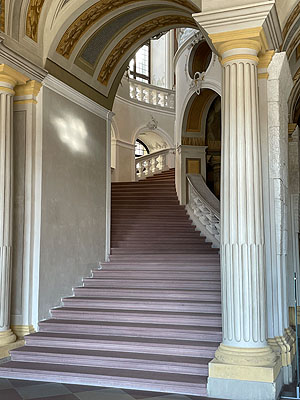 Schloss Bruchsal, Treppenhaus des Architekten Balthasar Neumann. Foto: kulturer.be
