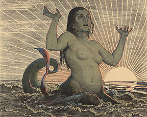 Hans Thoma, Meerweib (Ausschnitt), 1897, Leihgabe der Bundesrepublik Deutschland, Foto: Axel Killian