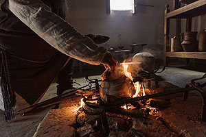 Höhensiedlung Heuneburg - Stadt Pyrene: Feuernutzung in der Keltenzeit. Foto: Nadine Bäumler, ssg
