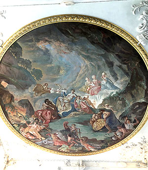 Schloss Mannheim, Deckengemälde im Treppenhaus. Foto: kulturer.be