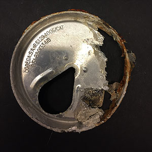 Auf sechs Kunststoffabfällen waren eindeutige Etiketten in japanischer, koreanischer und spanischer Sprache zu erkennen. Foto: Serena Abel