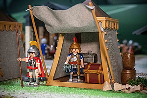 Detail aus dem Schaubild zum Leben der Römer in der Pfalz. Foto: Historisches Museum der Pfalz, Julia Paul