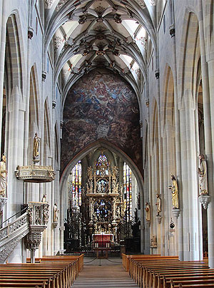 Überlingen, Münster, Chorbogengemälde von Carl Jacob Stauder. Foto: kulturer.be
