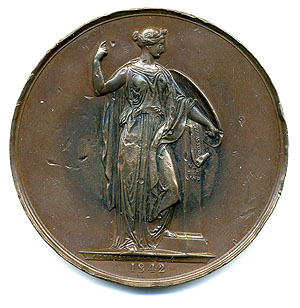 Johann Adam von Itzstein (1775 - 1855). Medaille, 1842, im Erkenbert-Museum Frankenthal. Foto: Museum