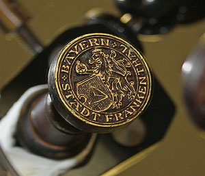 Diestsiegel der Stadt Frankenthal, Petschaft mit Siegelbild.