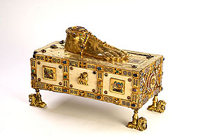 Andreas-Tragaltar (Egbert-Schrein). Reliquiar, 977–993, Domschatz der Hohen Domkirche zu Trier © Domschatz der Hohen Domkirche zu Trier, Foto: Markus Groß-Morgen