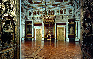 Schloss Schwerin, Thronsaal als Zentrum der Macht. Foto: Lothar Steiner. © Staatliches Museum Schwerin