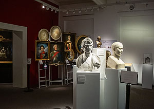 Blick in die Ausstellung „König Ludwig I. – Sehnsucht Pfalz“. Foto: hmp/ Foto: Julia Paul