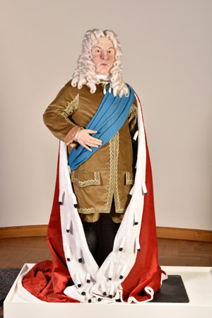 Schloss Karlsruhe, Frontseite zur Stadt.