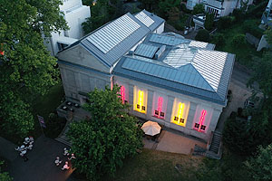 Schloss Karlsruhe, Frontseite zur Stadt.