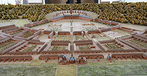 Modell der Residenz zur Gründungszeit.