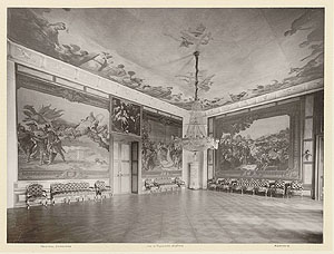 Schloss Mannheim, Kaiserliches Quartier, 2 Fotos, Ende 19. Jahrhundert. Generallandesarchiv Karlsruhe, 69 Baden, Sammlung 1995 F I Nr. 228, 3 und Nr. 228, 4 CC BY 4.0