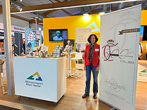 Der Stand der Metropolregion 2025 mit der Präsentation von Stadt und Schloss Schwetzingen