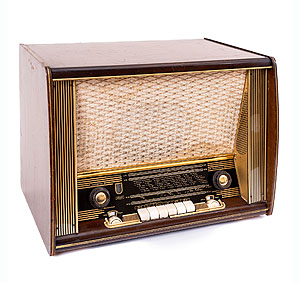 Radiogerät „Union W58 3D Phono“ aus dem Jahr 1957.