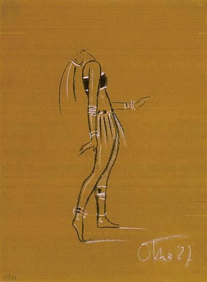 Ottorino Mancioli :  Exotische Tänzerin