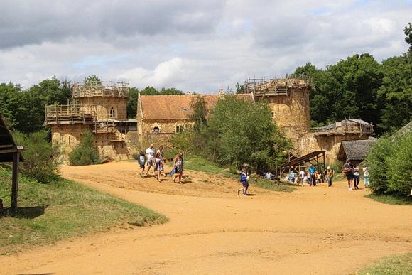 Guedelon, das Gelände der Baustelle